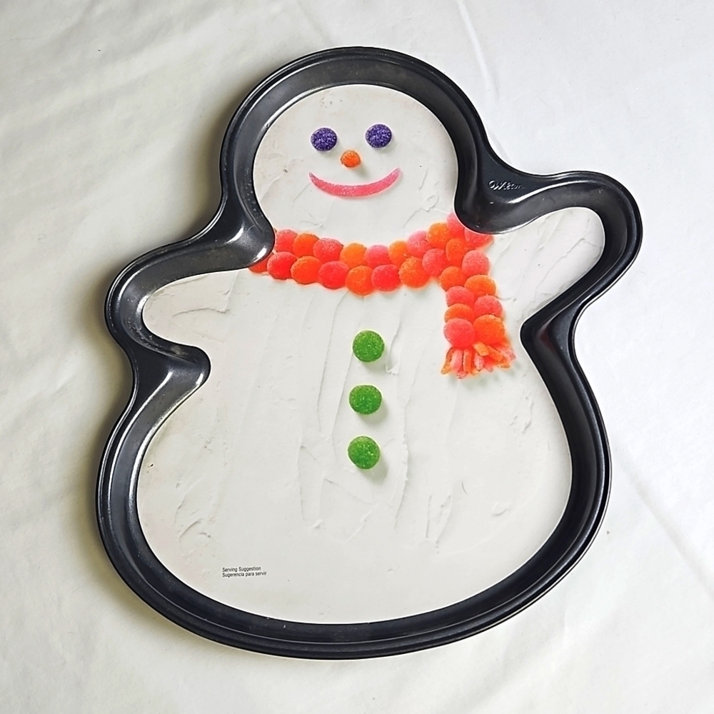 Wilton 2010 Snowman Cookie December Baking Pan NWOT Unused
